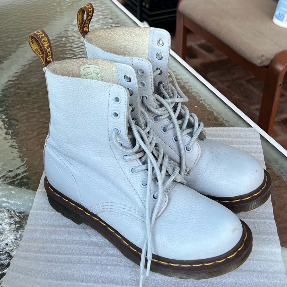 Baby Blue Doc Martens boots